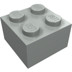 3003-9 Steen 2x2 lichtgrijs (klassiek) NIEUW *5K0000