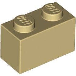 3004-2G Steen 1x2 crème gebruikt *1A005