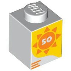 3005pb060-1 Steen 1x1 zonnebrandcreme wit NIEUW *0M0000