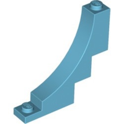 30099-156 Steen,omgekeerde halve boog 1x5x4 blauw, middenazuur NIEUW *1B381