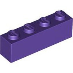 3010-89G Steen 1x4 paars, donker gebruikt *1A021