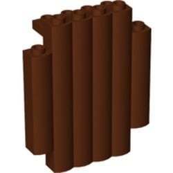 30140-88 Steen 2x6x6 gewelfd bruin, roodachtig NIEUW *