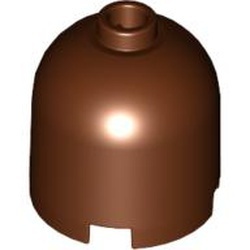 30151-88 Steen, 2x2x1 2/3 dome (hoog) bruin, roodachtig NIEUW *1B080