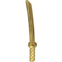 30173-115G Ninja zwaard/Square Guard zwaard goud, parel gebruikt *1R0000