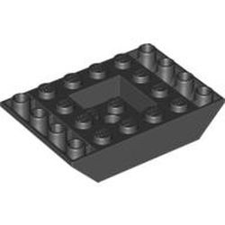 30183-11 Omgekeerde dakpan 45 graden 4x6 dubbel (gevuld) zwart NIEUW *1L000
