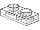 3023-12 Platte plaat 1x2 transparant NIEUW *1B170
