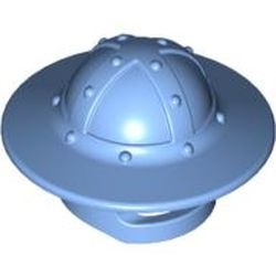 30273-42 Ridderhelm rond met brede rand blauw, midden NIEUW *0L0000