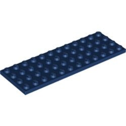 3029-63 Platte plaat 4x12 blauw, donker NIEUW *5K0000