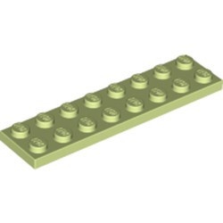 3034-158 Platte plaat 2x8 geelgroen NIEUW *5K0000