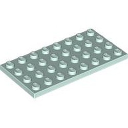3035-152 Platte plaat 4x8 aqua, licht NIEUW *5K0000