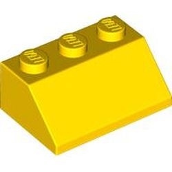 3038-3 Dakpan 45 graden 3x2 geel NIEUW *1B151