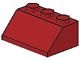3038-59 Dakpan 45 graden 3x2 rood, donker NIEUW *1B151