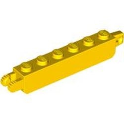 30388-3 Scharniersteen 1x6 1 en 2 vingers uiteinde geel NIEUW *1L0000