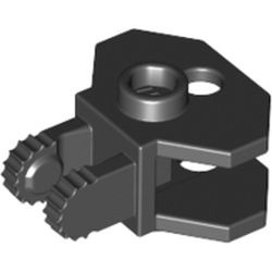 30396-11 Scharnier met 2 vingers en trekhaakhouder zwart NIEUW *0D0000