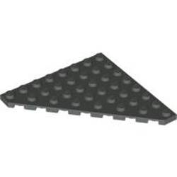 30504-10G Platte plaat 8x8 afgekapte hoek donker, grijs (klassiek) gebruikt *R2