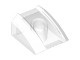 30602-12 Dakpan rond 2x2 ribbeltjes (geen noppen bovenop) transparant NIEUW *1B187