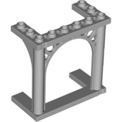 30613-86 Steen, boog 3x6x5 poort met ornamenten grijs, licht (blauwachtig) NIEUW *