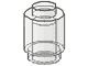 3062a-12G Steen 1x1 rond- met inkeping onder, DICHTE nop transparant gebruikt *1B334