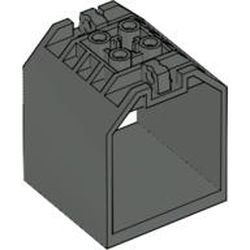 30639-10 Box open einden 4x4x4 1 scharnier elke zijde (PAKKETZENDING) donker, grijs (klassiek) NIEUW *5K000