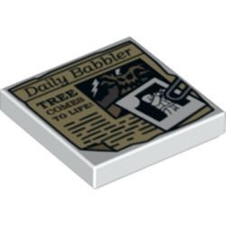 3068bpb0675-1G Tegel 2x2 krantenartikel wit gebruikt *5T05-12