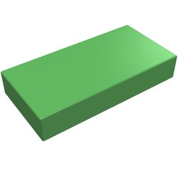 3069b-36 Tegel 1x2 groen, helder NIEUW *1B108