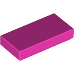 3069b-47 Tegel 1x2 roze, donker NIEUW *1B109
