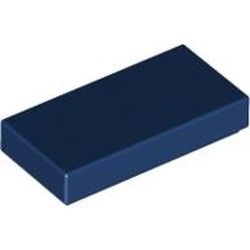 3069b-63G Tegel 1x2 blauw, donker gebruikt *1B339