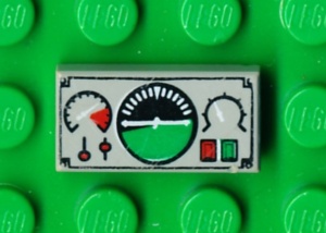 3069bpb0035-9G Tegel 1x2 Avionics lichtgrijs (klassiek) gebruikt *5T02-14