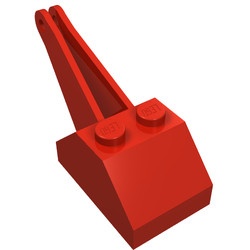 3135-5G Dakpan met dubbele kraanarm (zie 3127 voor haak) rood gebruikt *0D000 - Img 2