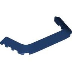 3166-63 Steen, wig 10x4x 2/3 uitgesneden (bumper) blauw, donker NIEUW *