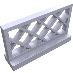 3185-44G Hekwerk 1x4x2 klassiek ruitpatroon violet, licht gebruikt *1C023