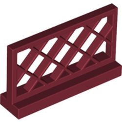 3185-59 Hekwerk 1x4x2 klassiek ruitpatroon rood, donker NIEUW *0D020