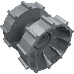 32007-66 Technic LOOPNAAF (voor rupsband) grijs, lichtparel NIEUW *5W000