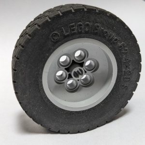 32020c01-86 Wiel 43.2x18mm lange ashouder met band 62.4x20 S (32019) grijs, licht (blauwachtig) NIEUW *5W000