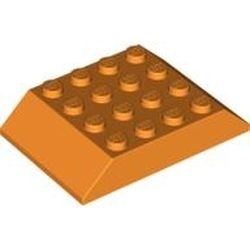 32083-4G Dakpan 45 graden dubbel 4x6 (oa treindak) oranje gebruikt *1D015