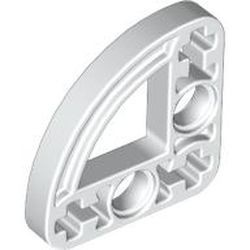 32249-1 Technic, Hefbalk 3x3 L-vormig met kwart elipse (raampje) wit NIEUW *1D000
