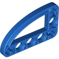 32250-7G Technic, Hefbalk 3x5 met kwart elipse (raam) blauw gebruikt *1D000