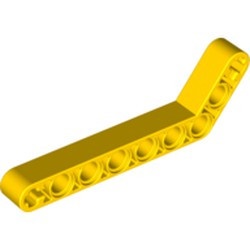 32271-3G Technic, Hefbalk 1x9 gebogen (7x3) dik geel NIEUW *1D000