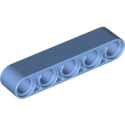 32316-42 Technic, Hefbalk 1x5 dik blauw, midden NIEUW *1DT00