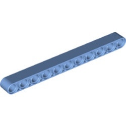 32525-42 Technic, Hefbalk 1x11 dik blauw, midden NIEUW *1D000