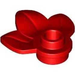 32607-5 Drie blaadjes met nop rood NIEUW *5C078