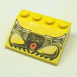 3297px25-3G Dakpan bedrukt 33 3x2 met Res-Q patroon geel gebruikt *5R000