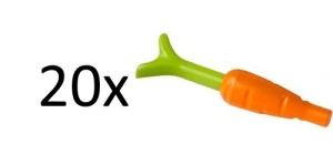 33172c03-4B PLANTPROMO: 20x Wortel met wortelloof oranje NIEUW *0W007