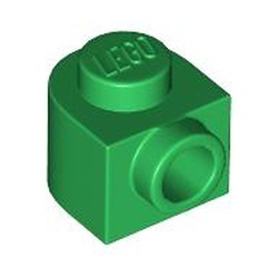 3386-6 Steen 1x1xd 1 2/3 halve circel met nop groen NIEUW *5C104