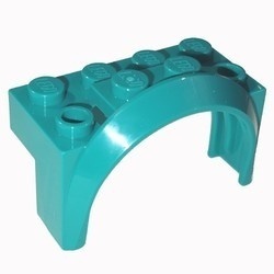 3387-39 Spatbord 4 x 2 1/2 x2 turquoise, donker NIEUW *0B003