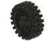 3482c01-11G Wiel met gespleten asgat met kleine geribbelde band zwart gebruikt *5W000 - Img 2