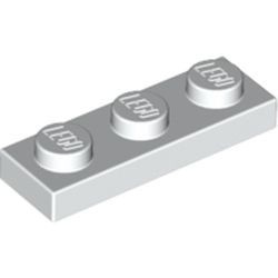 3623-1 Platte plaat 1x3 wit NIEUW *1B171