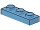 3623-42 Platte plaat 1x3 blauw, midden NIEUW *1B171