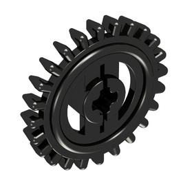 3650-11G Technic, Tandwiel 24 tanden kroon zwart gebruikt *0D030