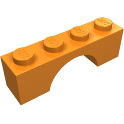3659-4 Steen, boog 1x4x1 hoog oranje NIEUW *1L263+264